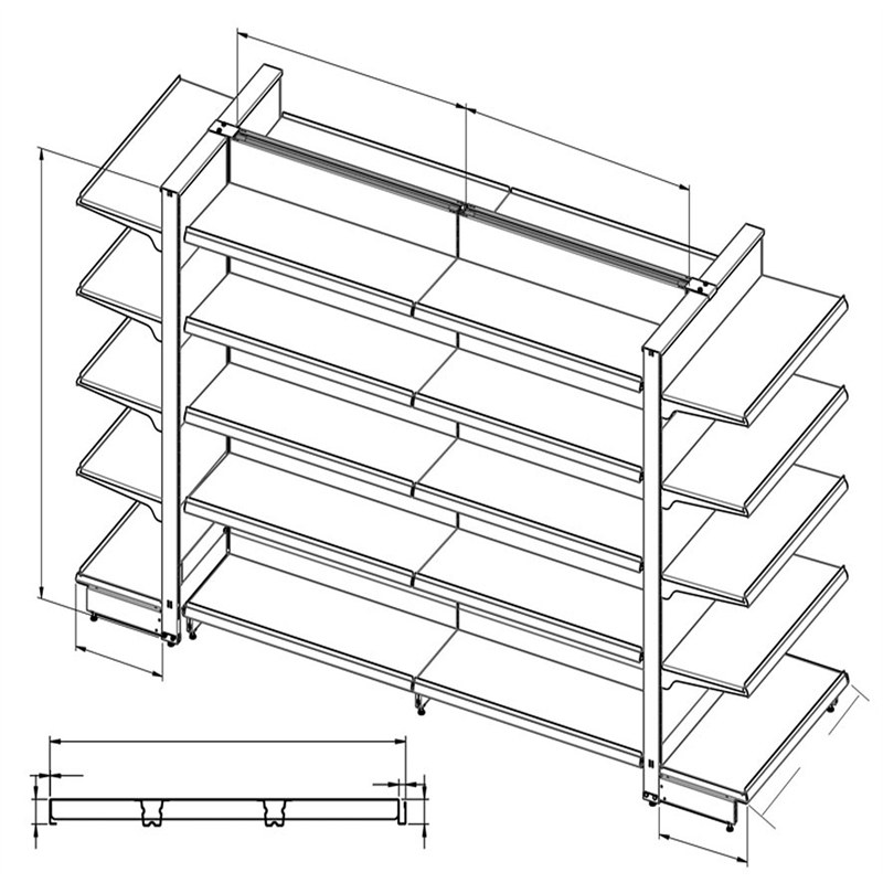 gondola retail display shelving