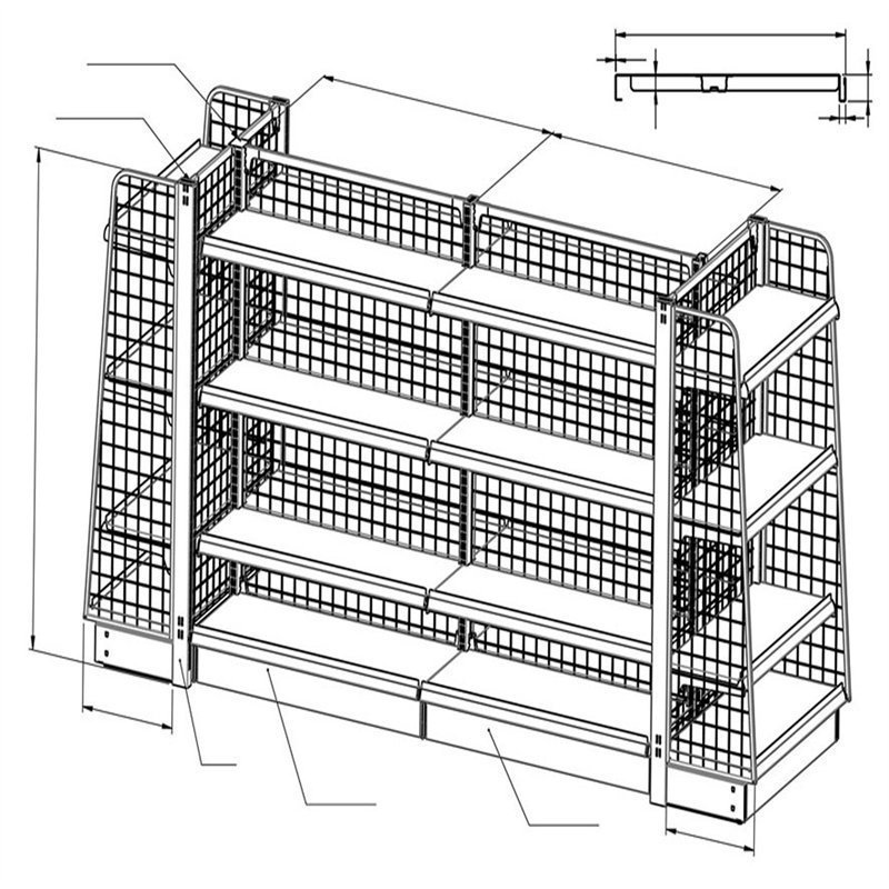 gondola shelving china