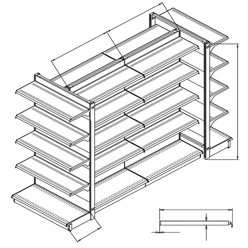 supermarket gondola shelving manufacturers