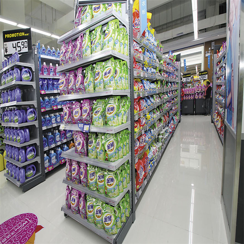  double sided gondola supermarket shelving